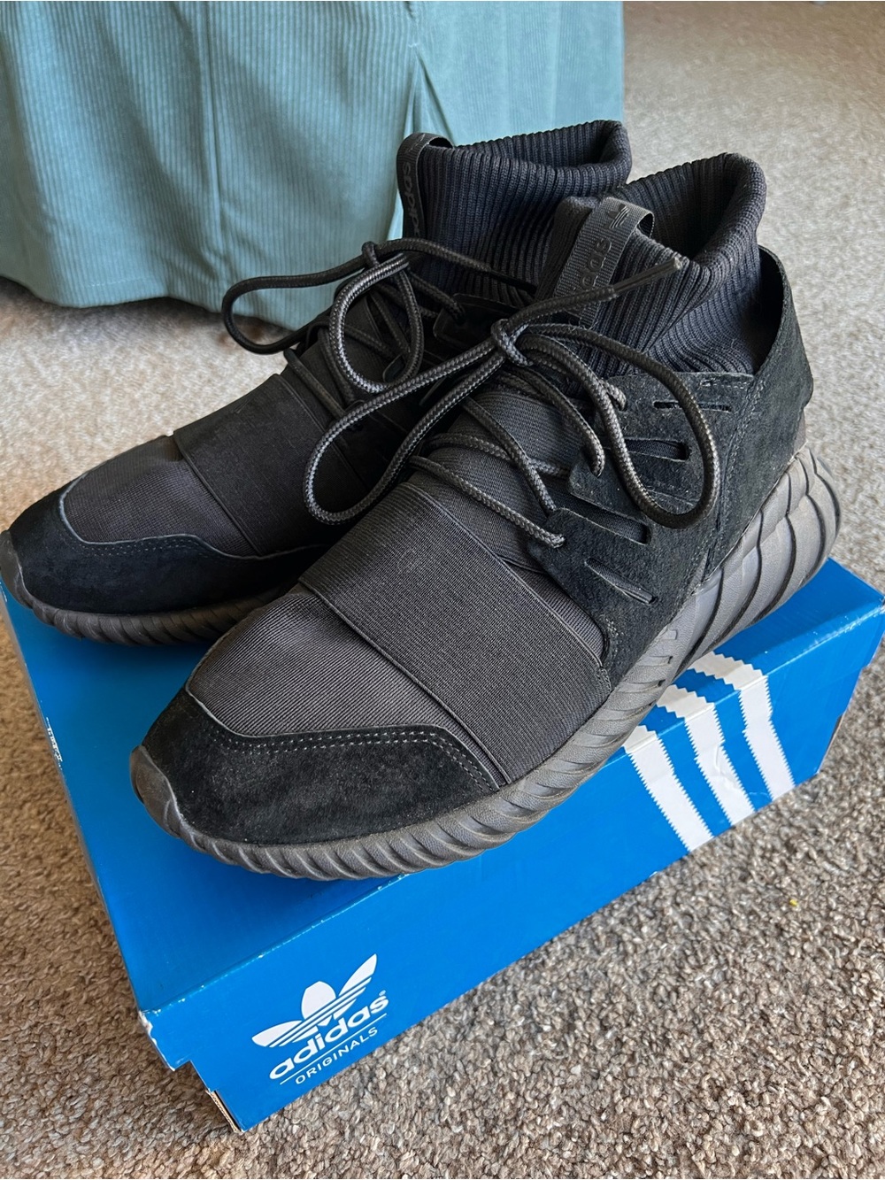 10.5 Adidas Tubular Doom all black